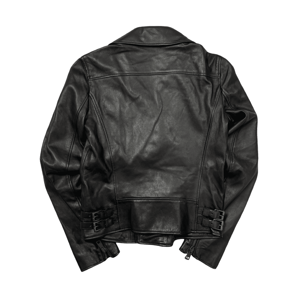 Women's Gucci Leather Bike Jacket Black (USED)