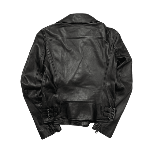Gucci Women’s Leather Bike Jacket Black (USED) | Vintage Clothing Store Canada