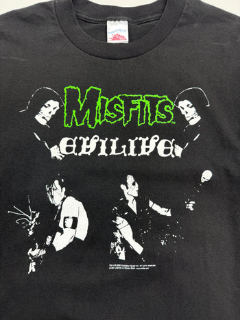 (L) Vintage '02 Misfits Band Tee Black