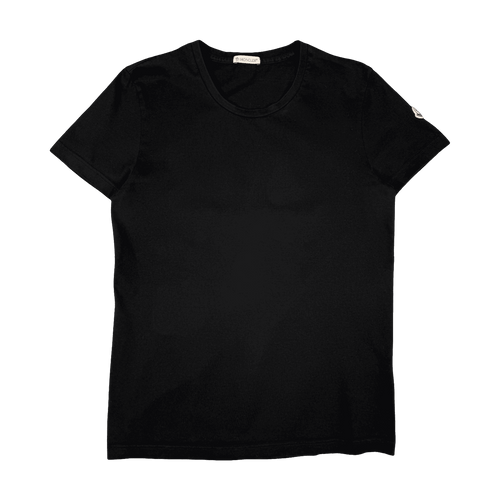 Moncler Side Patch Tee Black (USED) | Vintage Clothing Store Canada