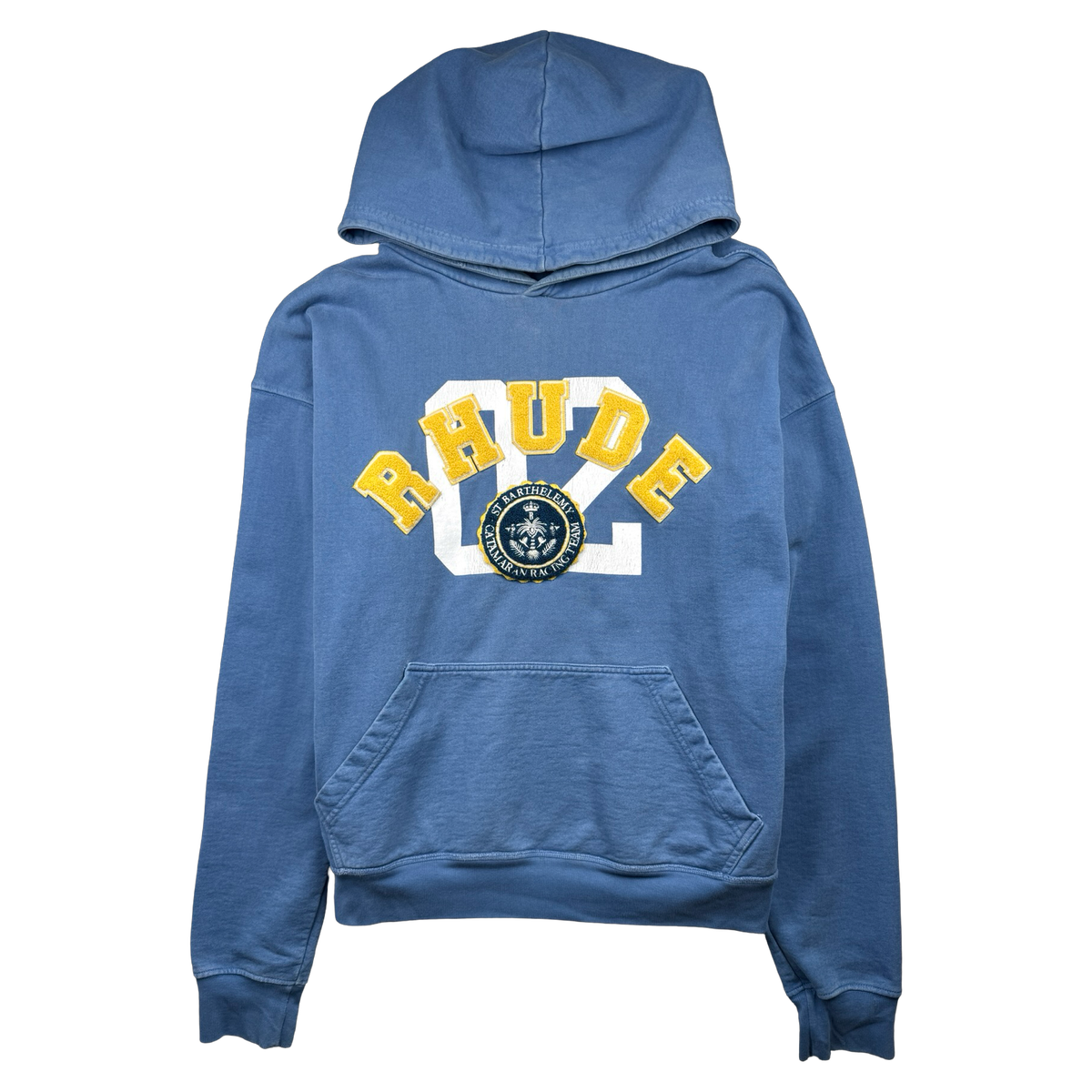 RHUDE Chenille Catamaran Hoodie Blue (USED)