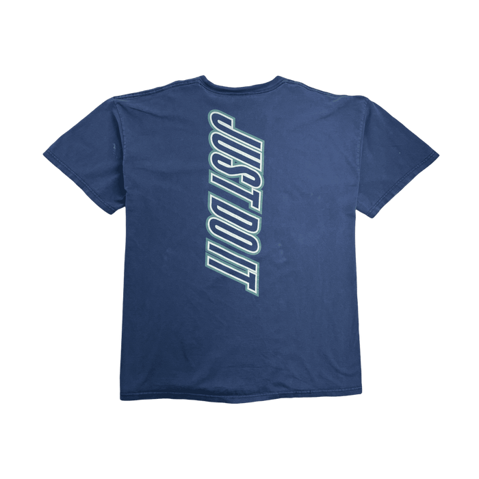 Vintage 90s Nike Side Swoosh Tee Navy | Vitnage Clothing Store Canada