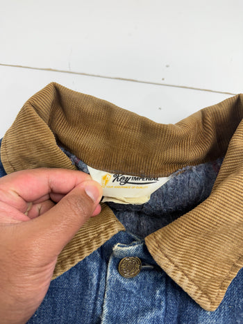 Vintage Key Imperial Wool Lined Denim Jacket