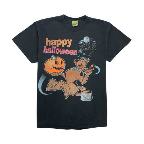 Vintage '01 Scooby-Doo Halloween Tee Black | Vintage Clothing Store Canada