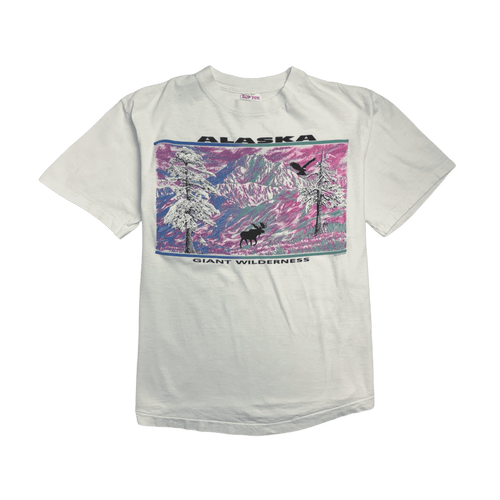 (M) Vintage '98 Alaska Nature Tee White | Vintage Clothing Store Canada