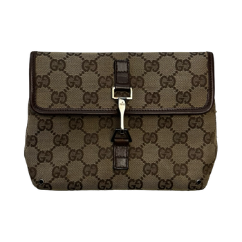 Gucci GG Canvas Jackie Belt Bag Brown