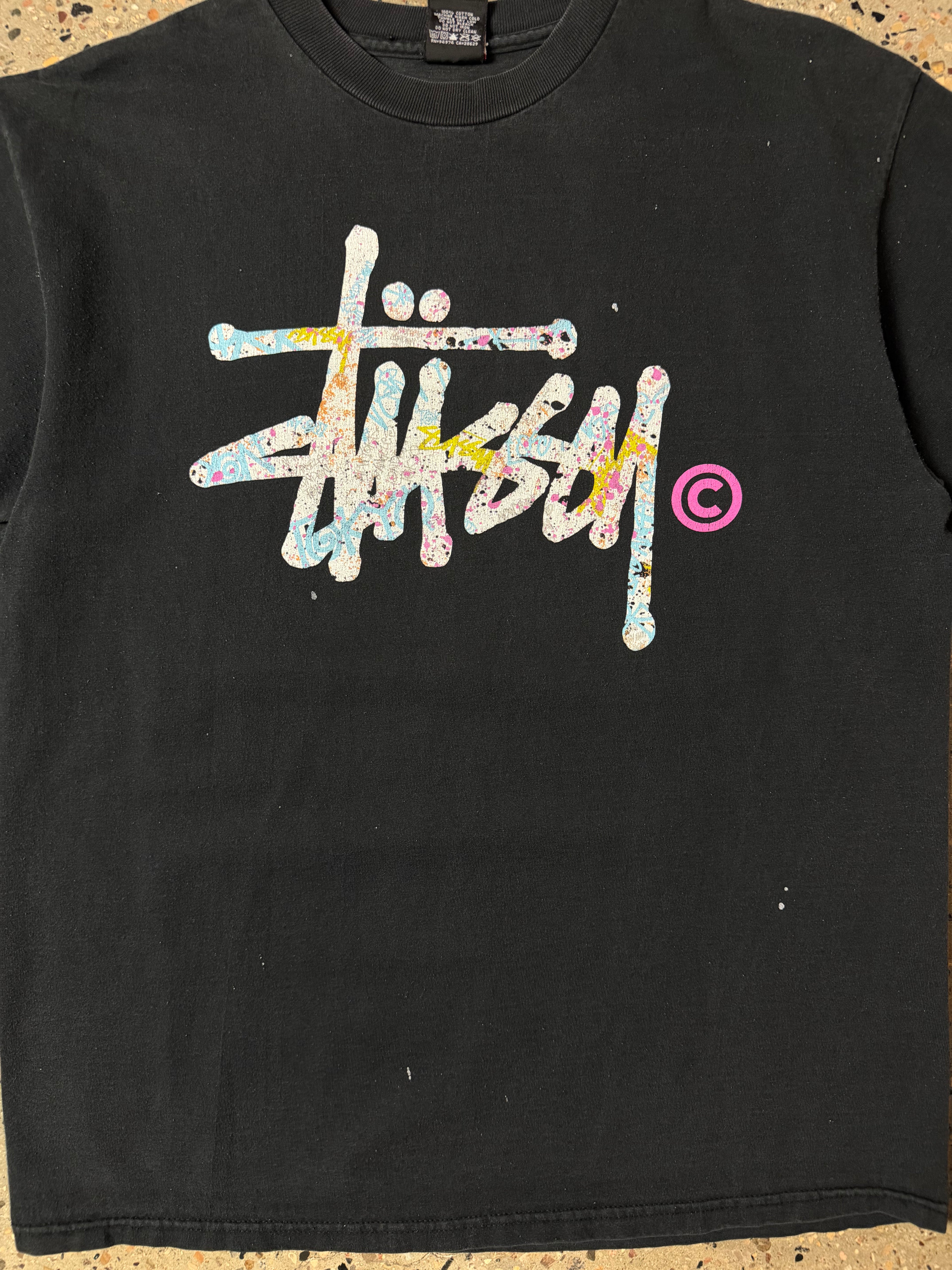 Vintage 2000s Stussy Tee Black