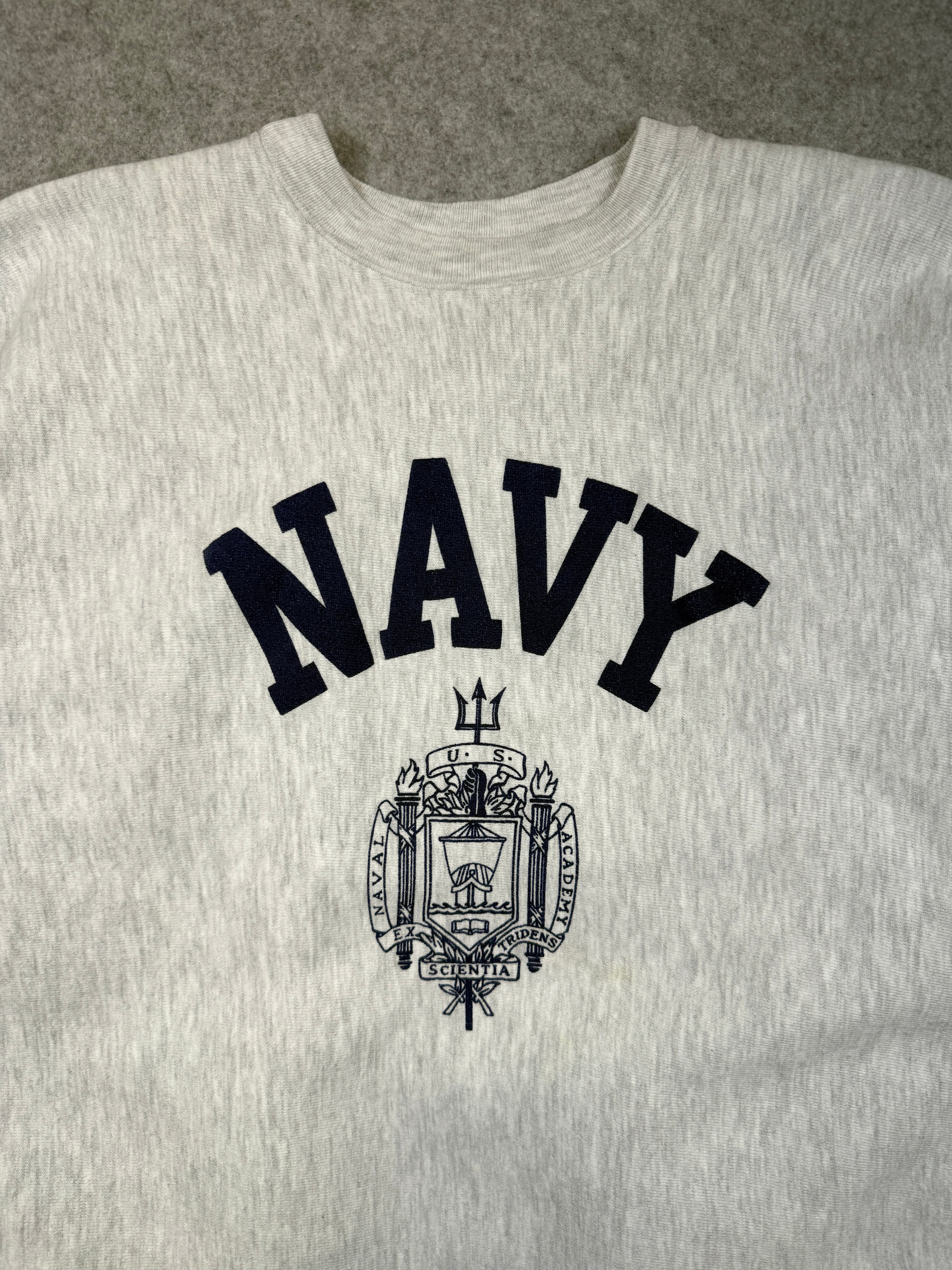 Vintage US Navy Crewneck Light Grey