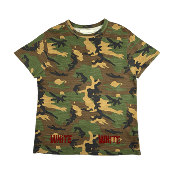Off-White Red Velvet Tee Camo (USED)
