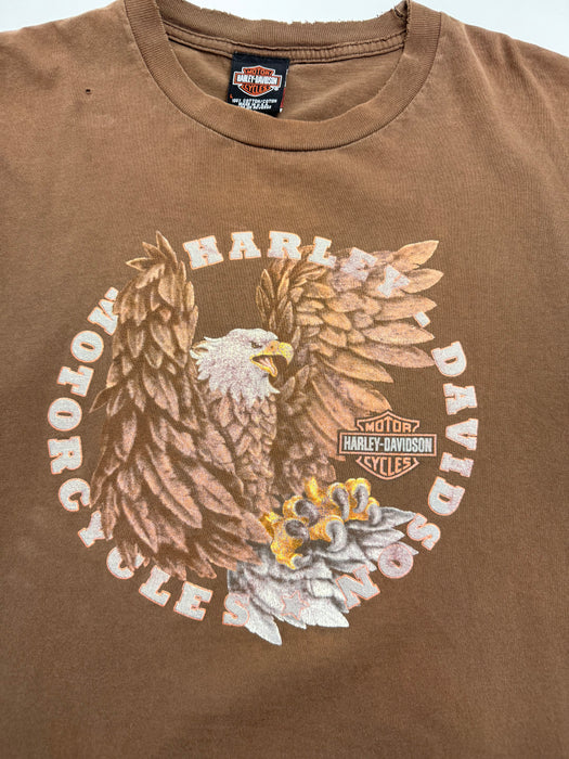 Vintage 2000s Bala's Harley Davidson Tee Brown | Vitnage Clothing Store Canada