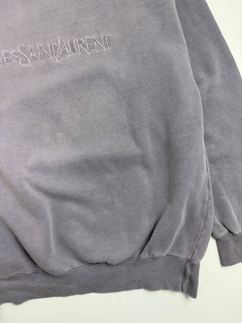 Vintage Yves Saint Laurent Sweatshirt Washed Purple