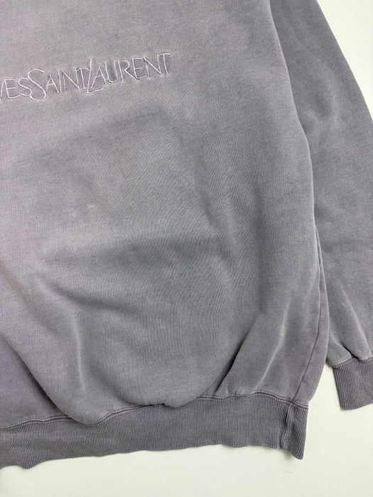 Vintage Yves Saint Laurent Sweatshirt Washed Purple | Vitnage Clothing Store Canada