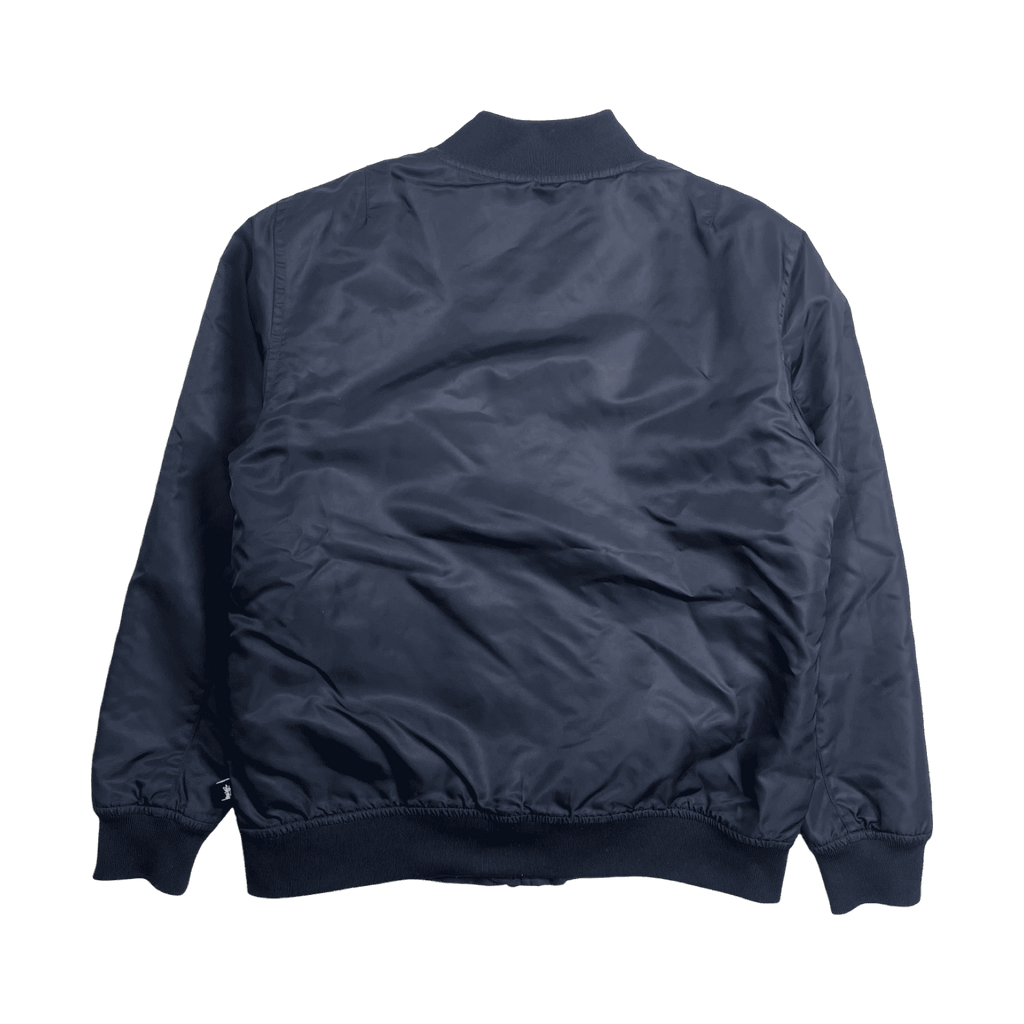 Stussy Satin Bomber Navy (USED)