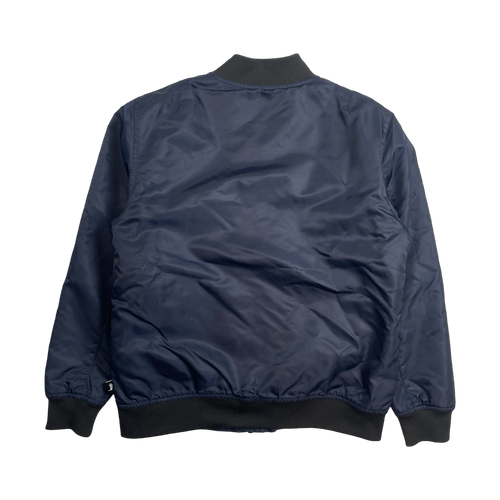 Stussy Satin Bomber Navy (USED) | Vintage Clothing Store Canada