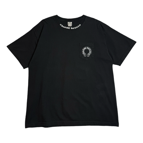 Vintage Chrome Hearts Malibu Floral Cross Pocket Tee Black | Vintage Clothing Store Canada