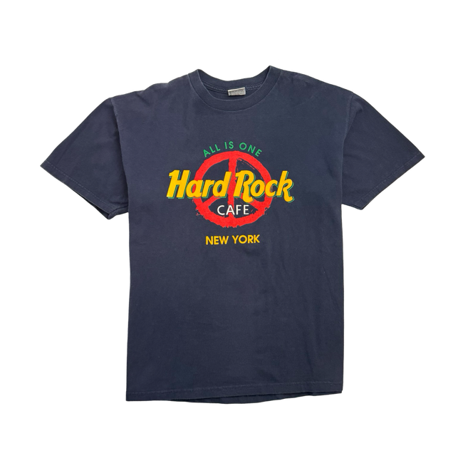 (L) Vintage 2000s Hard Rock Cafe New York Tee Navy