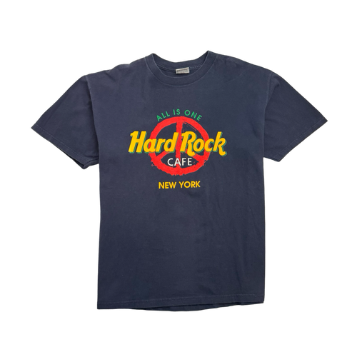 (L) Vintage 2000s Hard Rock Cafe New York Tee Navy | Vintage Clothing Store Canada