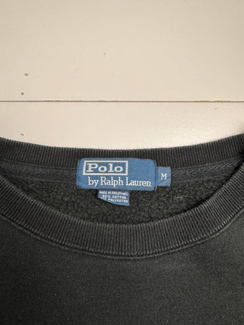 (M) Vintage Polo Ralph Lauren Sweatshirt Black