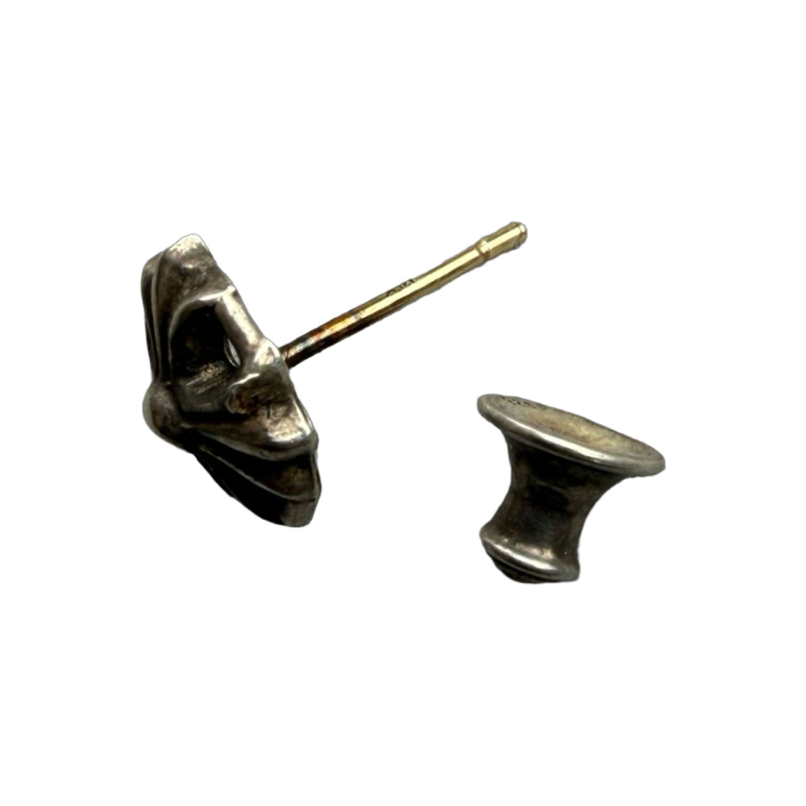 Chrome Hearts Plus Stamp Stud Earring
