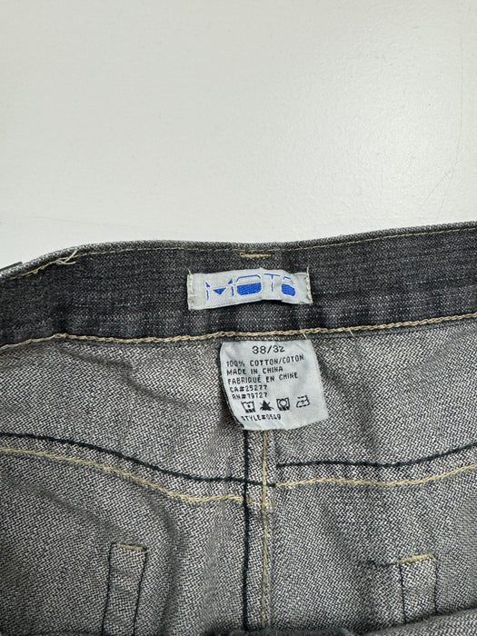 Vintage Y2k Moto Denim Pants Faded | Vitnage Clothing Store Canada