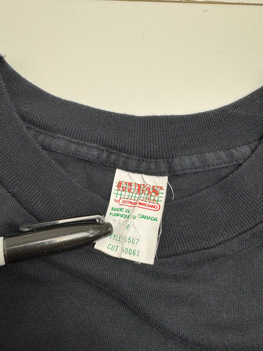 Vintage 90s Guess Jeans Tee Black | Vitnage Clothing Store Canada