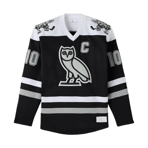 OVO Icon Hockey Jersey Black | Vintage Clothing Store Canada