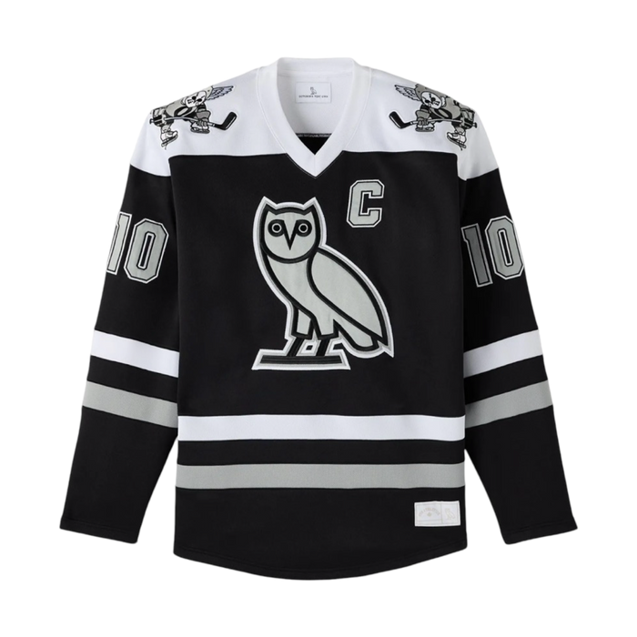 OVO Icon Hockey Jersey Black | Vitnage Clothing Store Canada