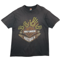 Vintage Harley Davidson Handprint Tee Black