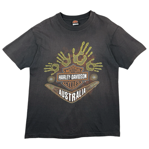 Vintage Harley Davidson Handprint Tee Black | Vintage Clothing Store Canada