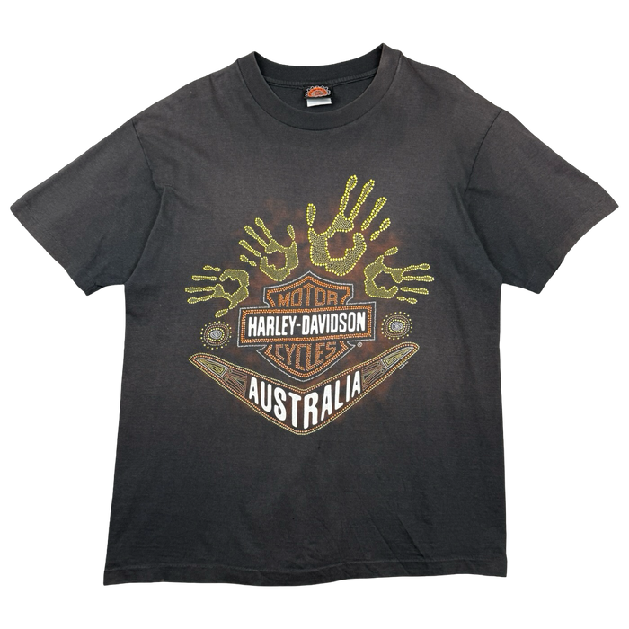 Vintage Harley Davidson Handprint Tee Black | Vitnage Clothing Store Canada