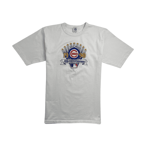 (M) Vintage '90 Chicago Cubs All Star Game Tee White | Vintage Clothing Store Canada