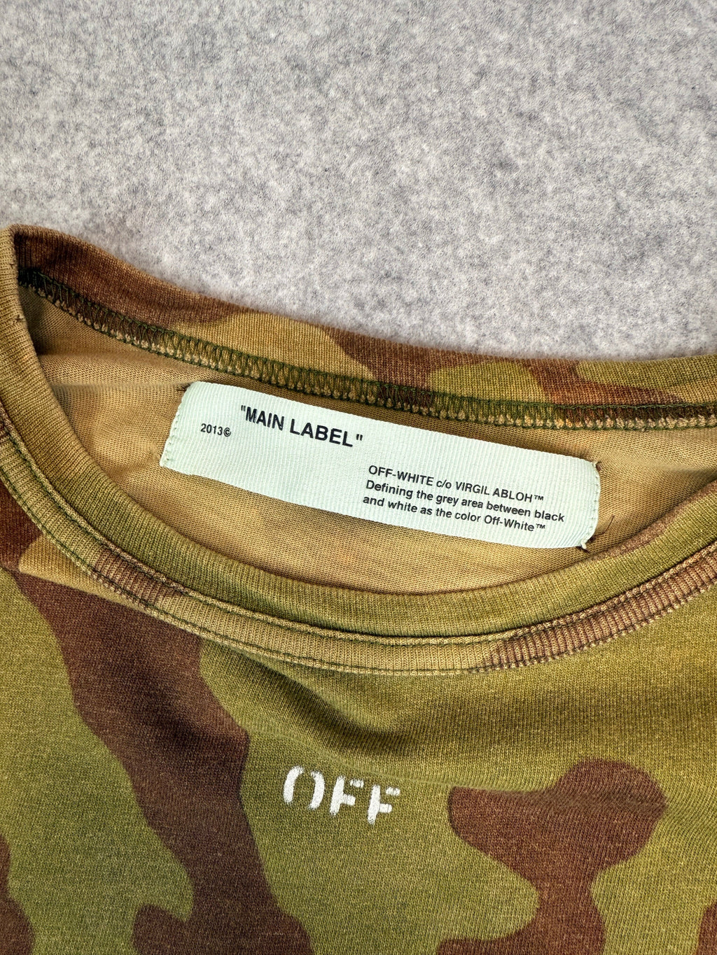 Off-White Temperature Tee Camo (USED)