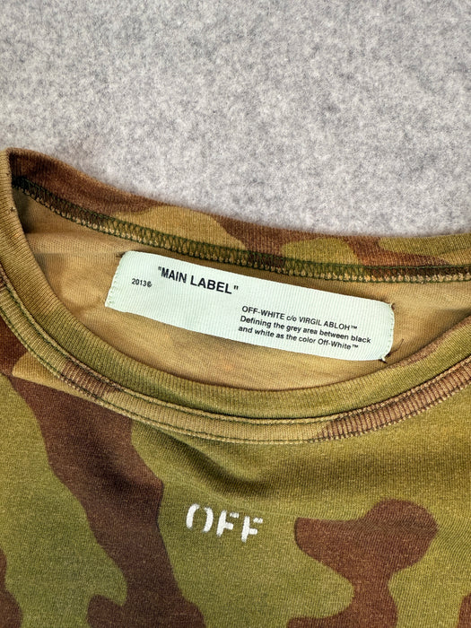 Off-White Temperature Tee Camo (USED) | Vitnage Clothing Store Canada