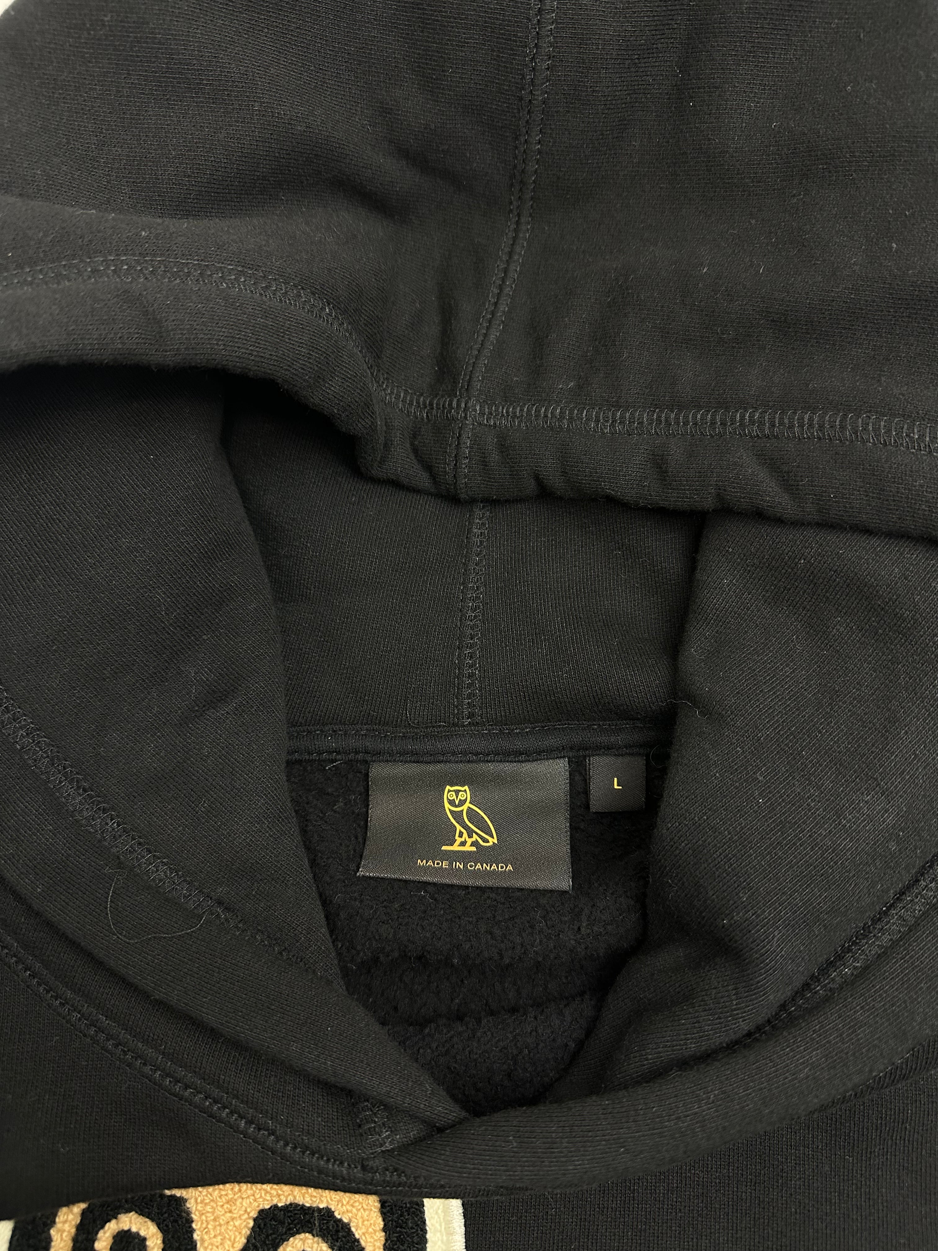 OVO Chenille Bubble Owl Hoodie Black (USED)