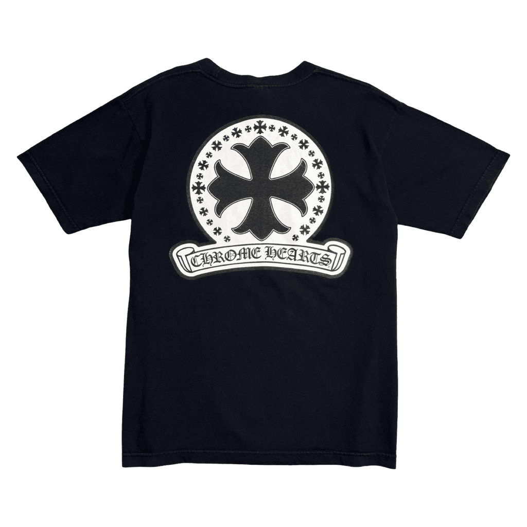 Vintage Chrome Hearts Cross Stamp Pocket Tee Black