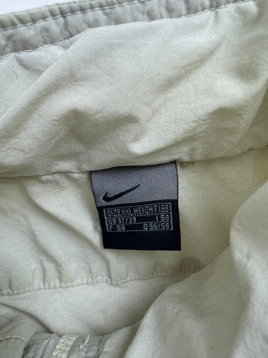 (XL) Vintage 2000s Nike Zip-Up Windbreaker Jacket White | Vitnage Clothing Store Canada