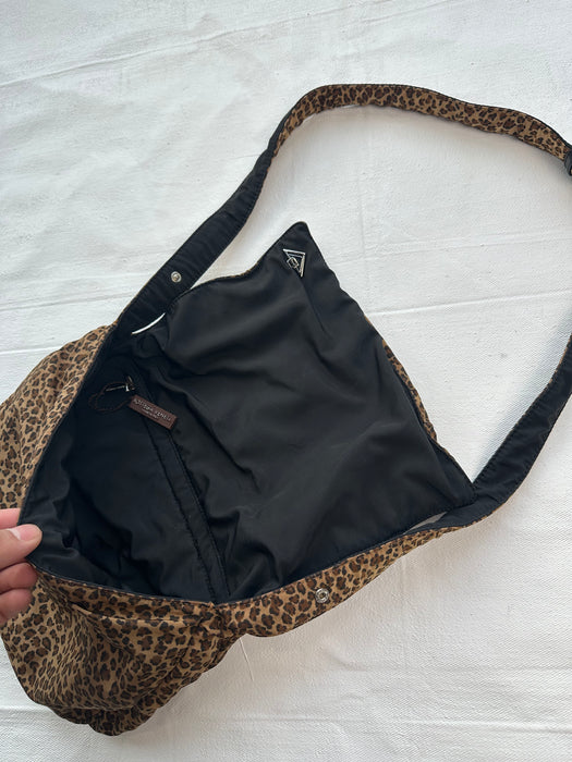 Bottega Veneta Leopard Print Reversible Nylon Bag | Vitnage Clothing Store Canada