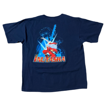 Vintage 00s Inuyasha Anime Tee Navy