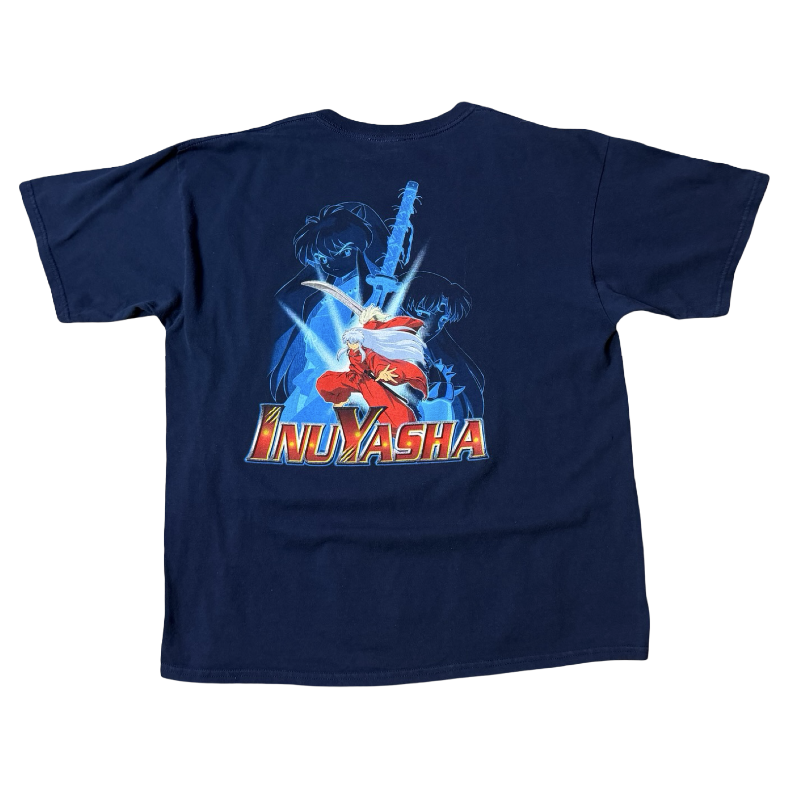Vintage 00s Inuyasha Anime Tee Navy
