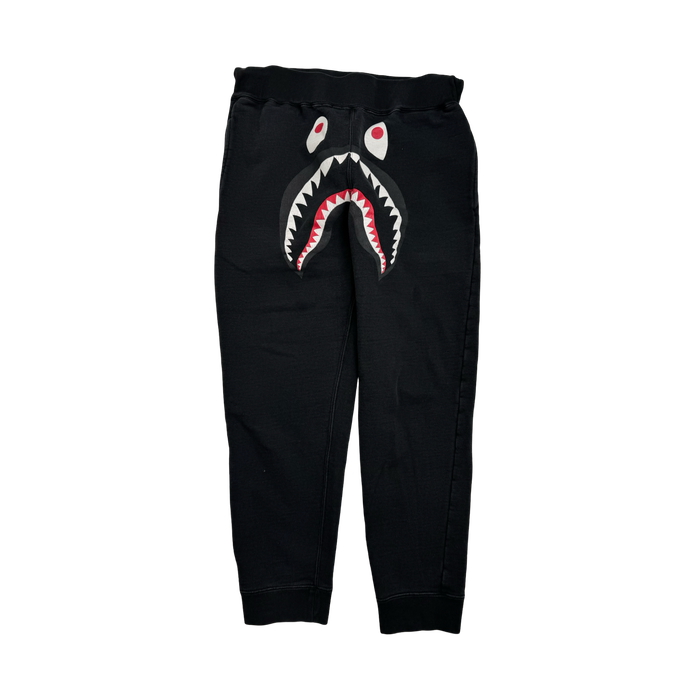 BAPE Shark Sweatpants Black (USED) | Vitnage Clothing Store Canada