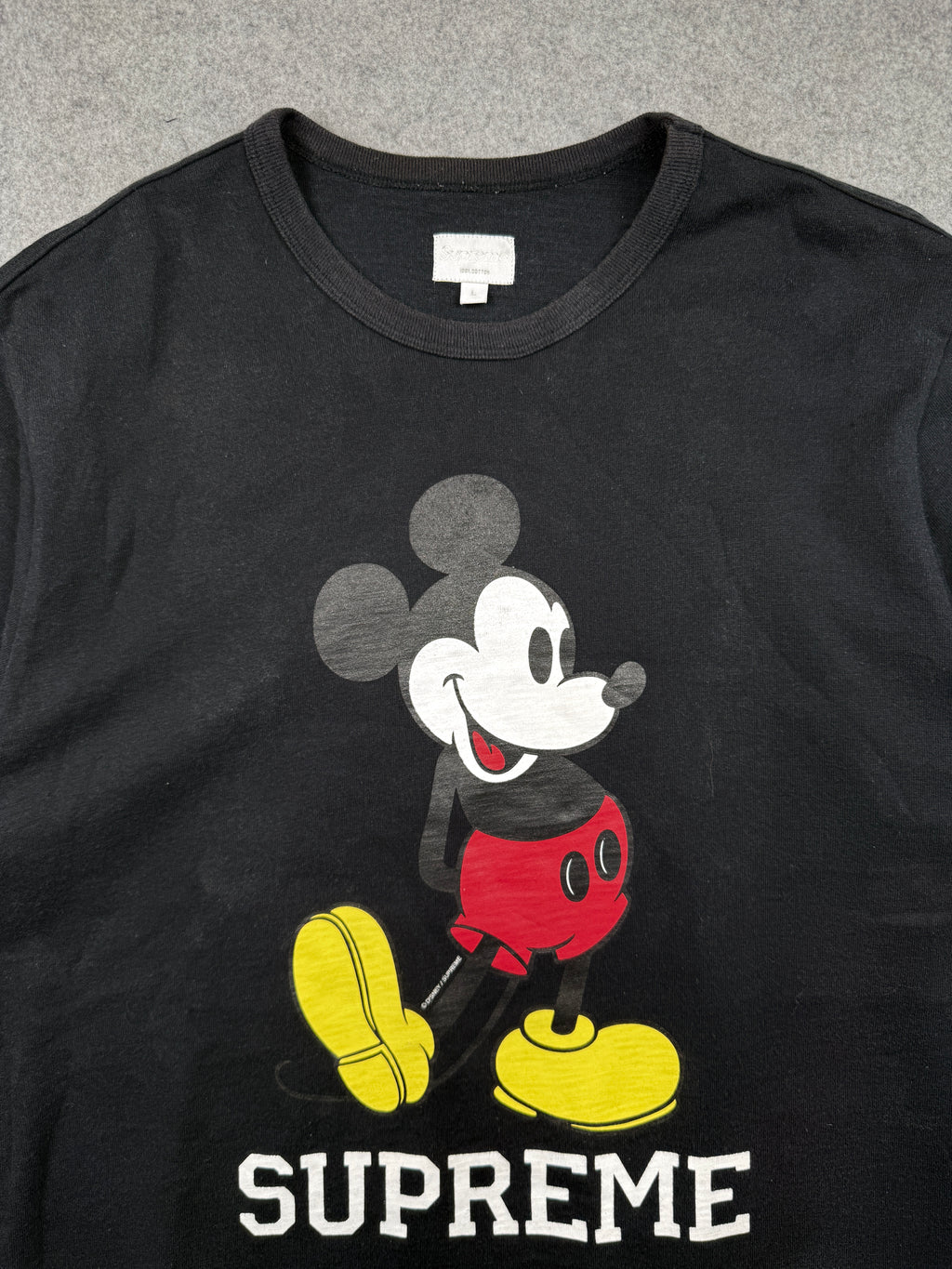 Supreme x Disney Mickey Mouse Tee Black (USED)