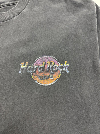 (L) Vintage Hard Rock Cafe Hollywood Tee Faded Black