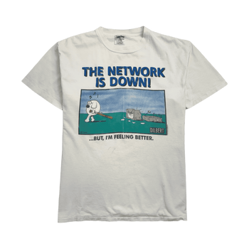 Vintage 90s Parody Cartoon Tee White
