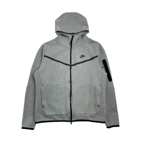 Nike Tech Fleece Full Zip Hoodie Grey (USED) | Vintage Clothing Store Canada