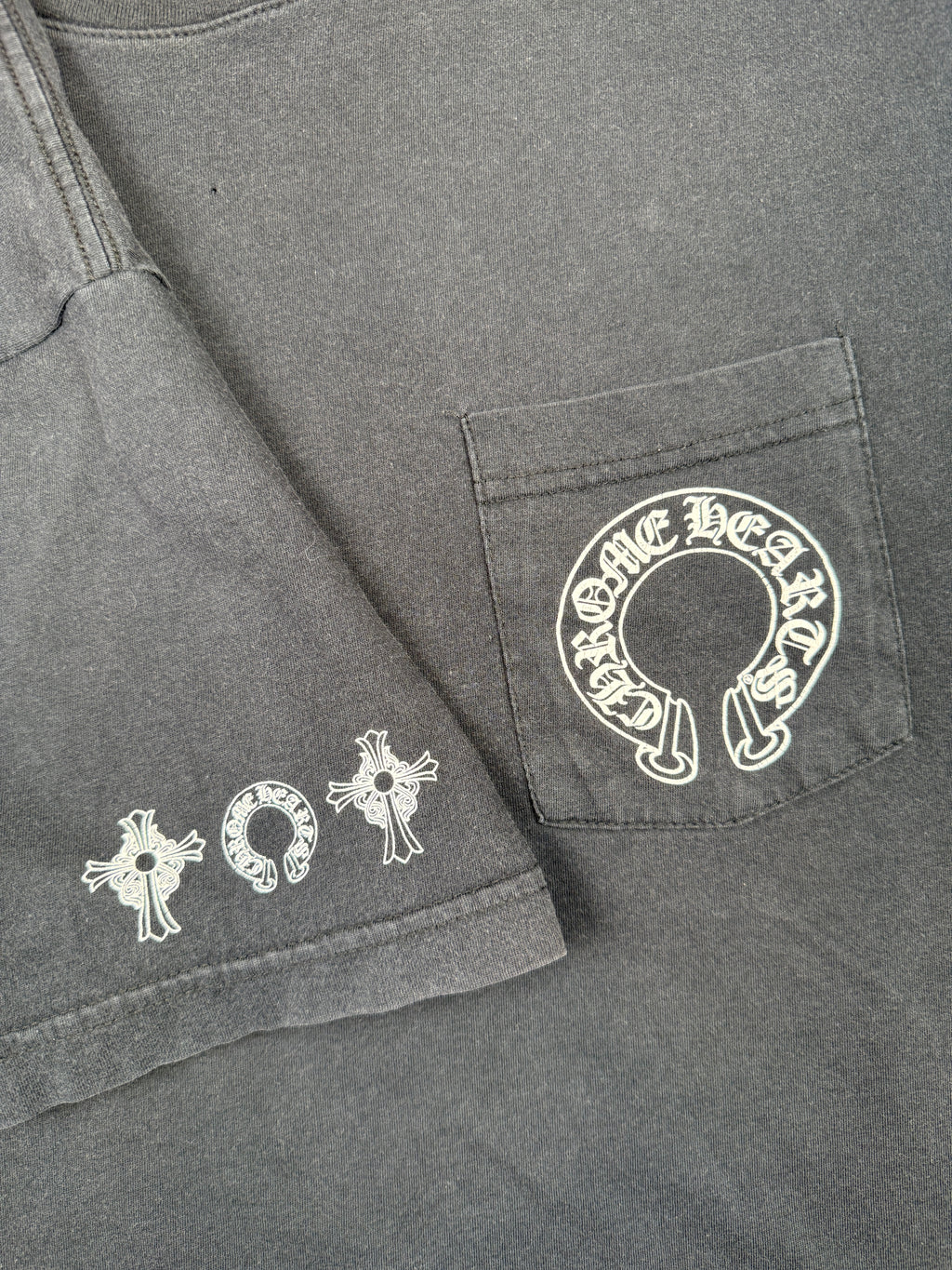 Chrome Hearts T Bar Logo Pocket Tee Black