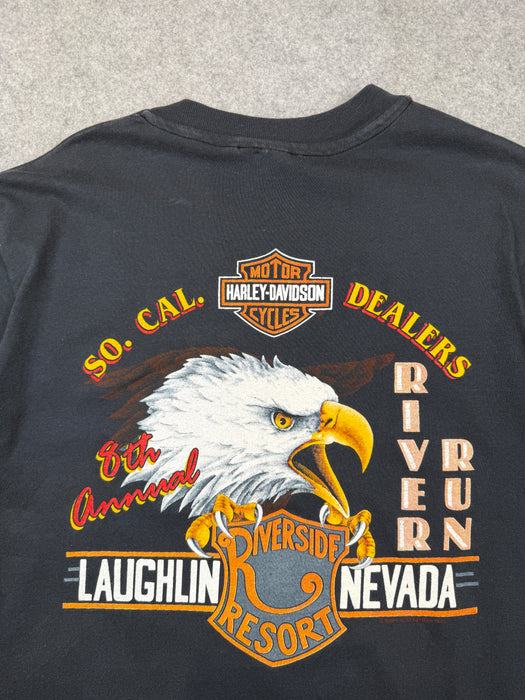 Vintage Harley Davidson 8th Annual River Run Tee Black | Vitnage Clothing Store Canada