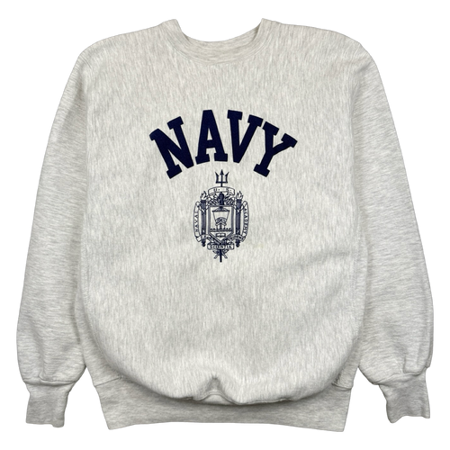 Vintage US Navy Crewneck Light Grey | Vintage Clothing Store Canada