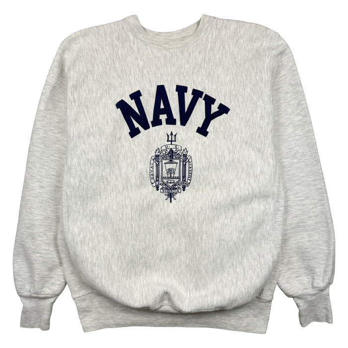 Vintage US Navy Crewneck Light Grey | Vitnage Clothing Store Canada