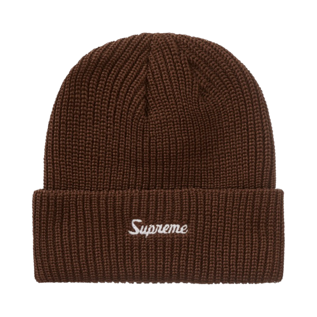 Supreme Loose Gauge Beanie Brown