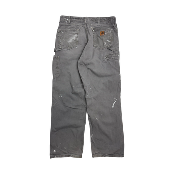 Vintage Carhartt Carpenter Paint Splatter Pants Grey